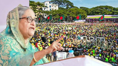 নির্বাচন করতে দেবে না বিএনপি, এত সাহস কোথায় পেয়েছে: প্রধানমন্ত্রী